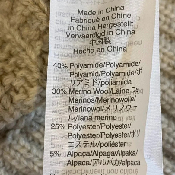 Madewell Women's Ribbed Merino Wool Alpaca Turtleneck Tunic‎ Sweater Size XL - Picture 9 of 12